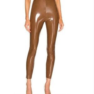 Commando patent Brown Leggings